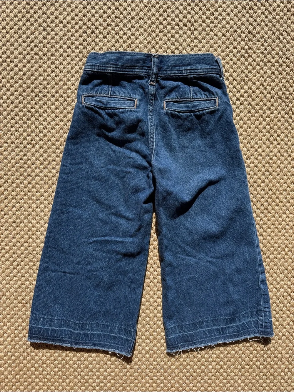 GAP Kids girls Dark Blue Wide Leg Button-Front Jeans size 6 years old